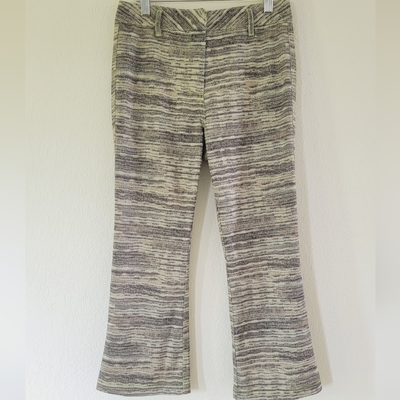 THEOPEN PRODUCT Printed Fitted Mid Length Pants In Khaki 4. - Picture 3 of 9